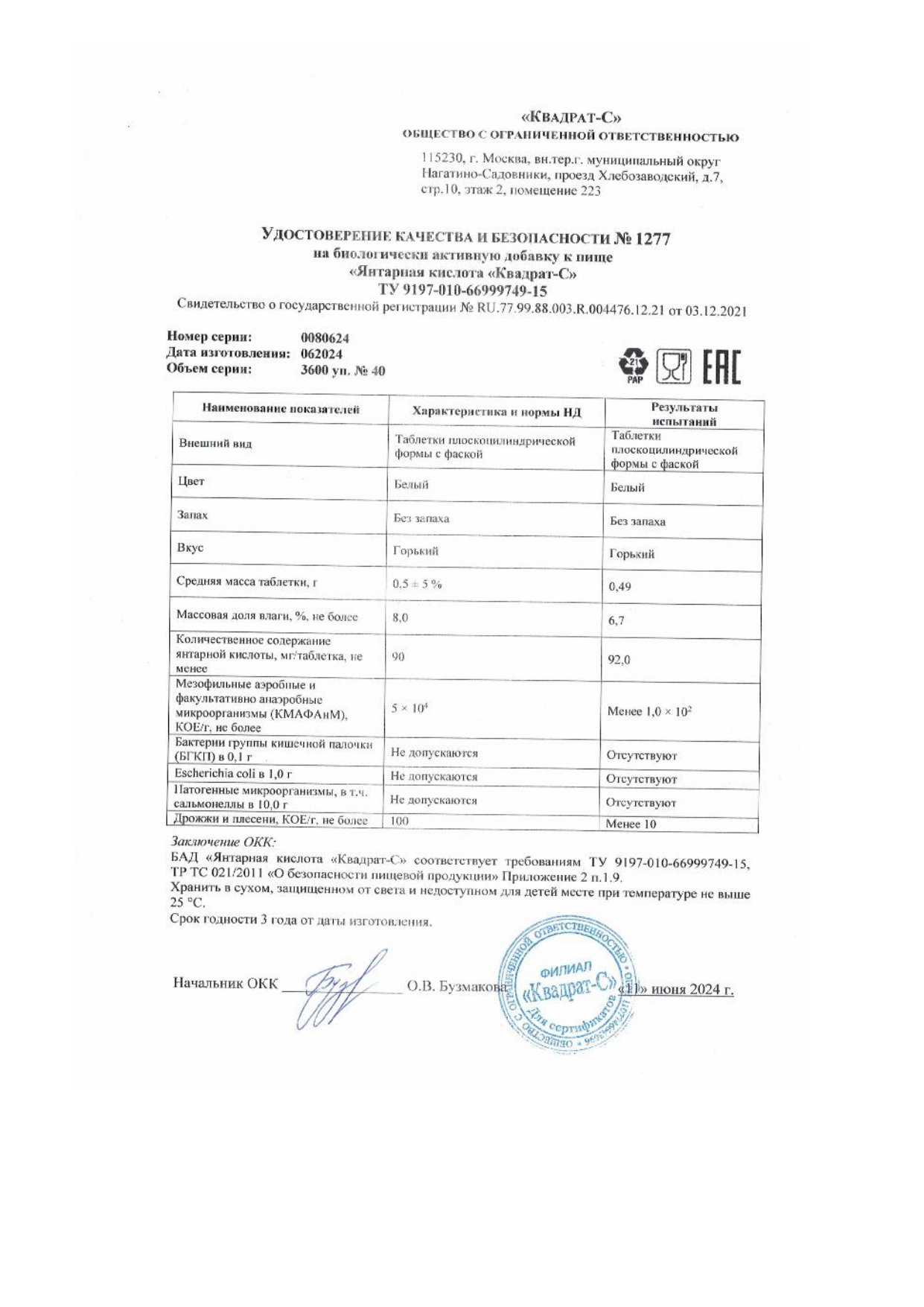 Паспорт №062024
